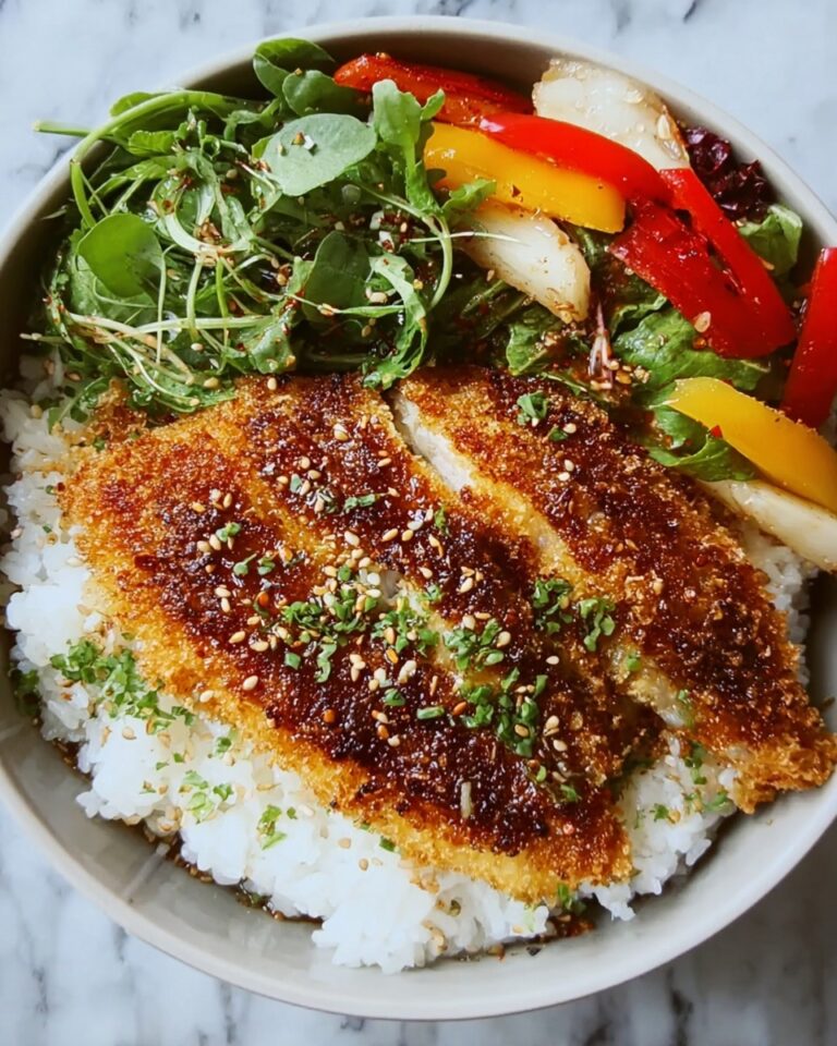 Crispy Halibut Tempura with Japanese Pickles & Spring Onion Rice Recipe