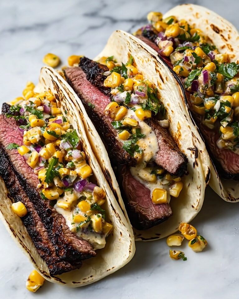 Grilled Elote Steak Tacos Recipe