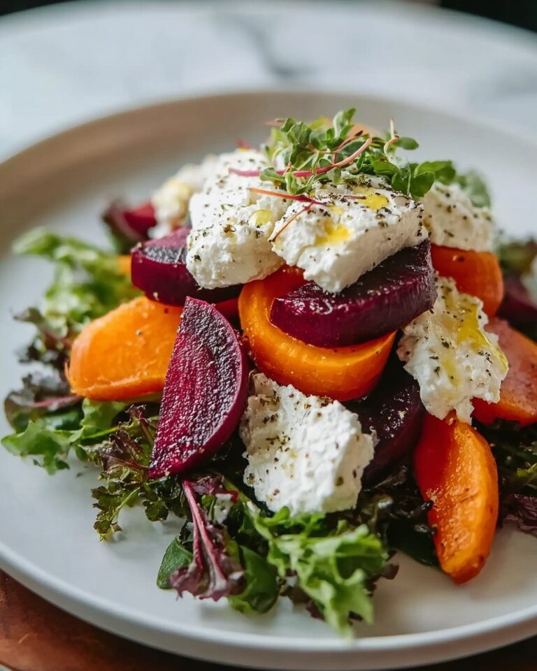 Roasted Beets and Carrots Salad with Burrata Recipe