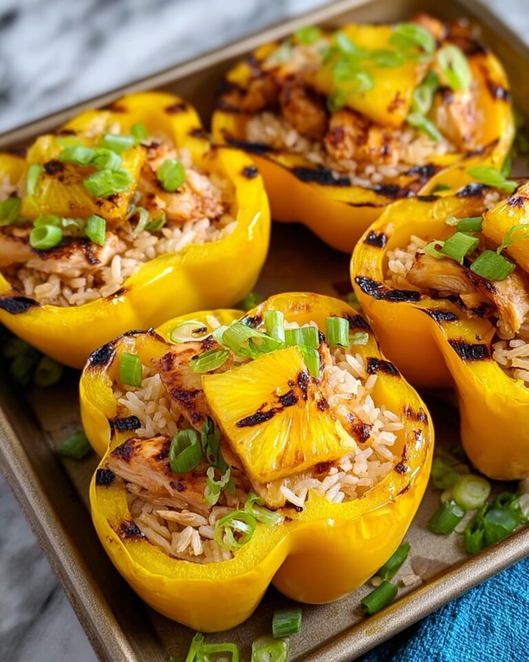 Teriyaki Pineapple Chicken & Rice Stuffed Peppers Recipe