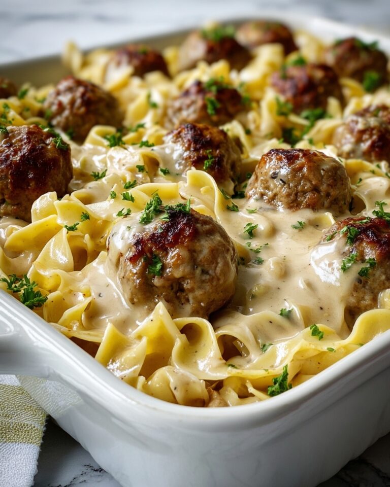 Swedish Meatball Noodle Bake Recipe