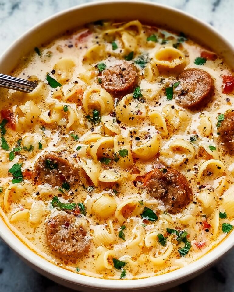 Creamy Parmesan Italian Sausage Ditalini Soup Recipe