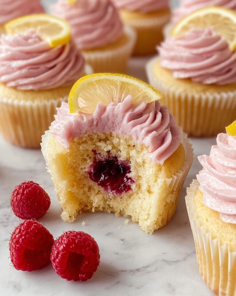 Lemon Raspberry Jam Cupcakes Recipe