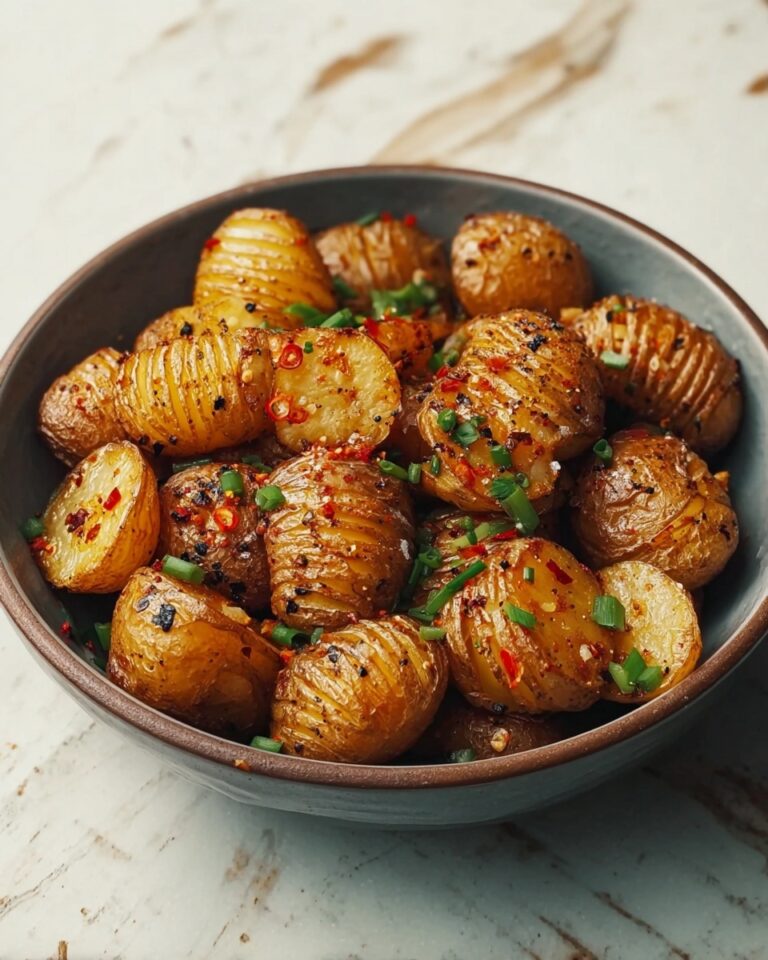 Salt & Pepper Mini Hasselback Potatoes with Cajun Dip Recipe