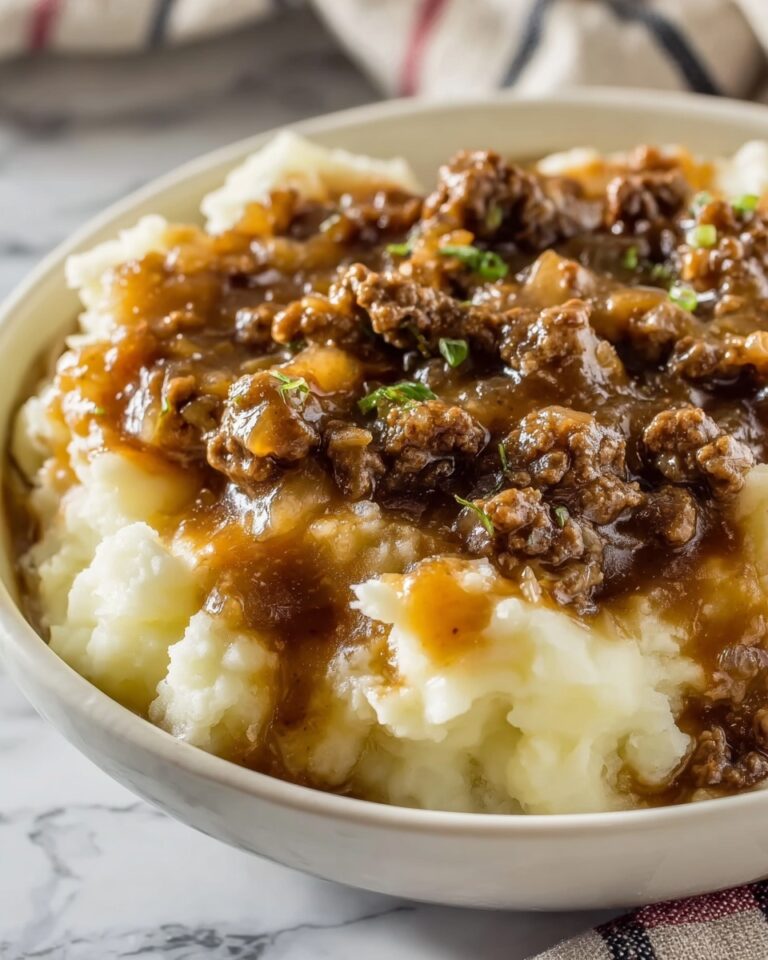 Ground Beef Gravy with Mashed Potatoes Recipe