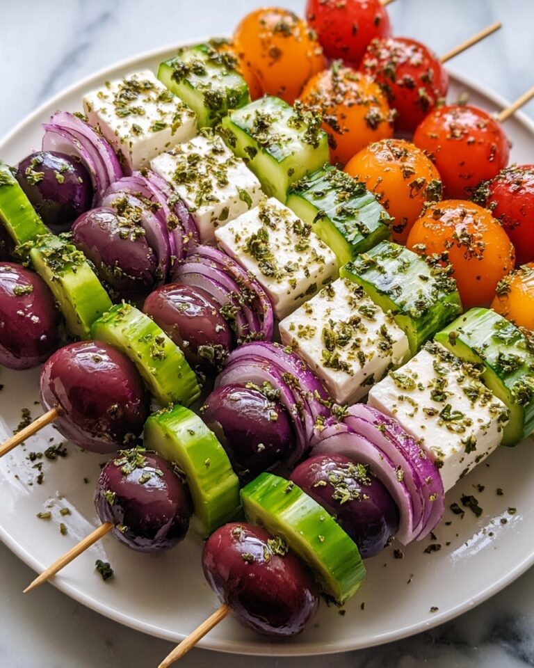 Greek Salad Skewers: A Fresh, Flavorful Bite-Sized Treat Recipe