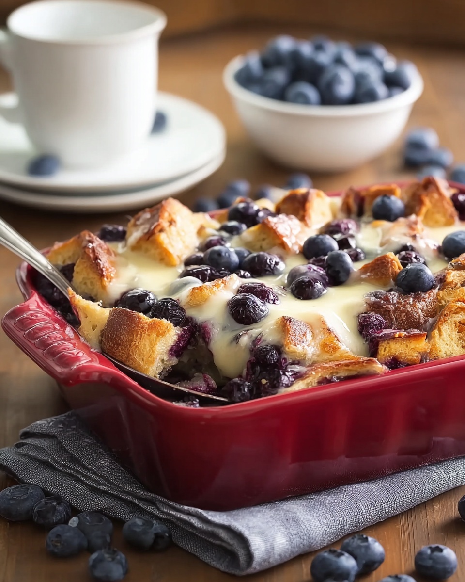 Blueberry French Toast Casserole Delight Recipe - Recipe Image