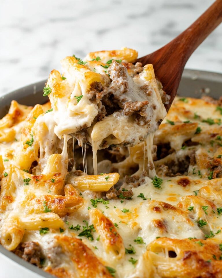 Ground Beef Alfredo Bake Recipe