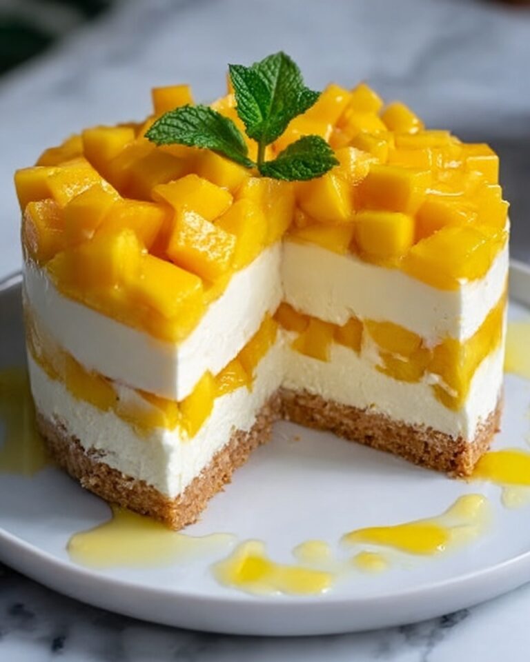Unbaked Mango Cheesecake Recipe