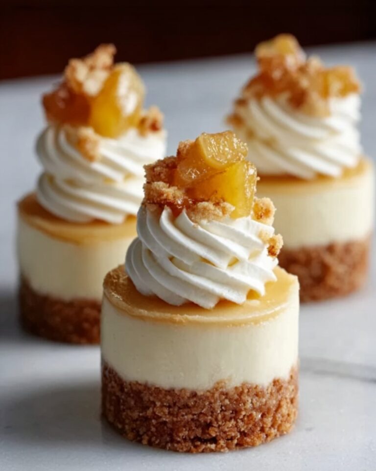 Apple Crisp Mini Cheesecakes Recipe