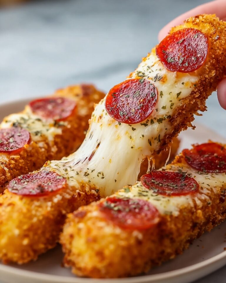 Pepperoni Pizza Mozzarella Sticks Recipe