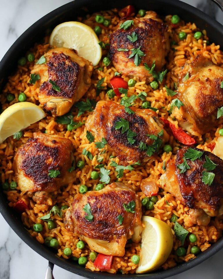 One Pan Spanish Chicken and Rice Recipe