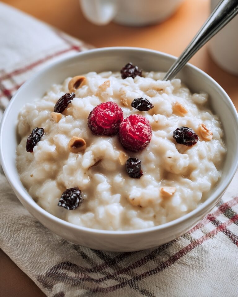 Vegan Rice Pudding with Cinnamon and Nutmeg Recipe