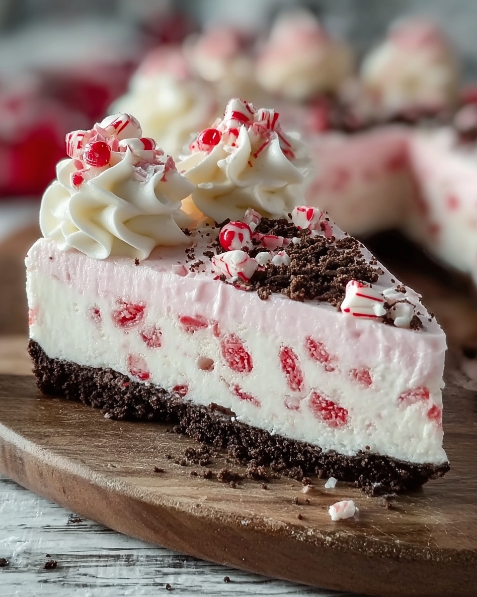 No-Bake Peppermint Cheesecake Recipe - Recipe Image