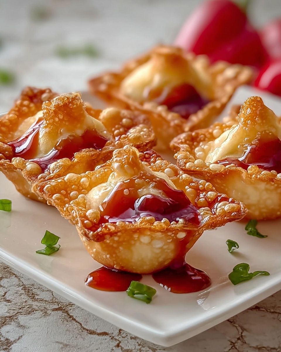 Deep-Fried Strawberry Cheesecake Wonton Bites Recipe - Recipe Image