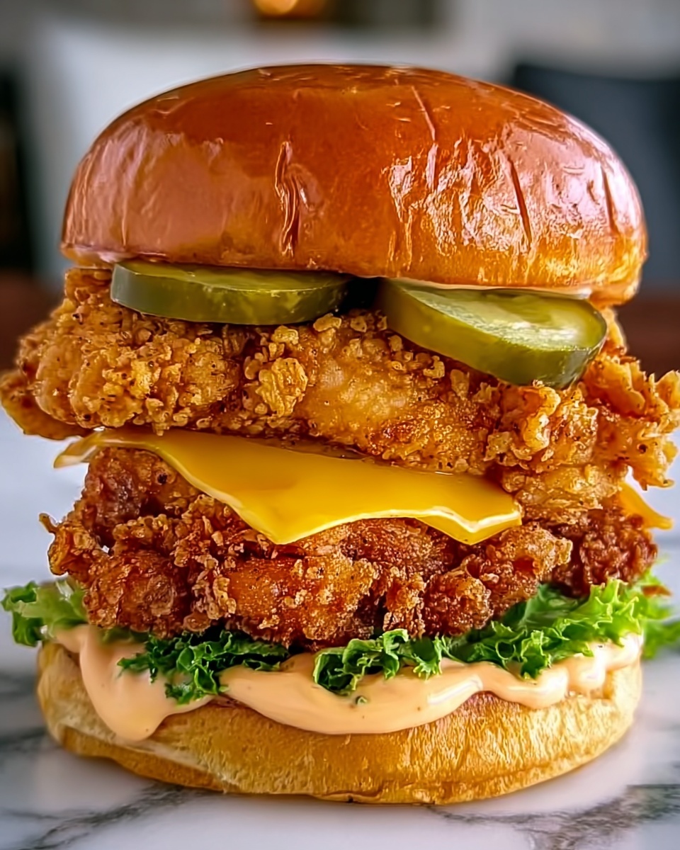 Hot Honey Fried Chicken Sandwiches Recipe - Recipe Image