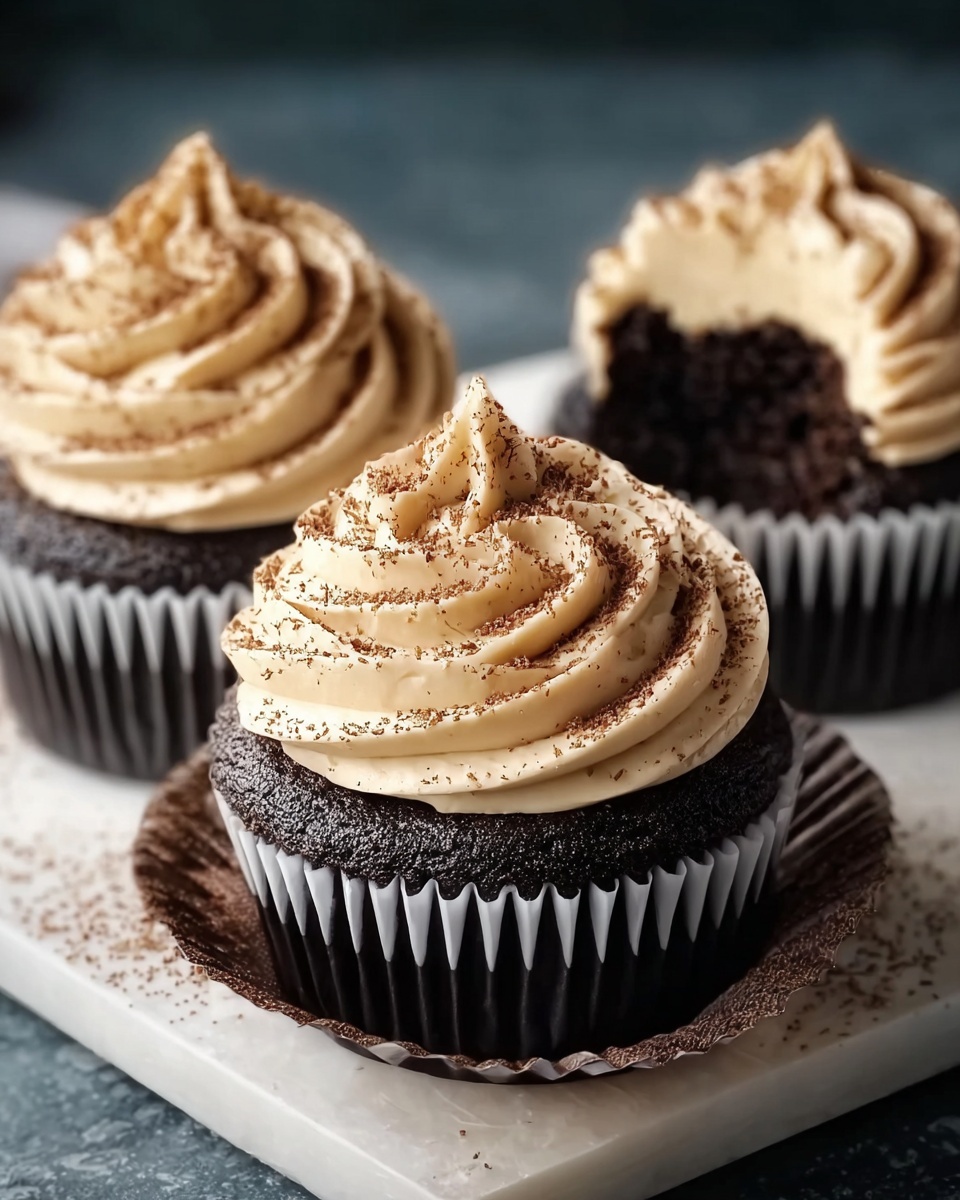 Chocolate Coffee Cream Cupcakes Recipe - Recipe Image