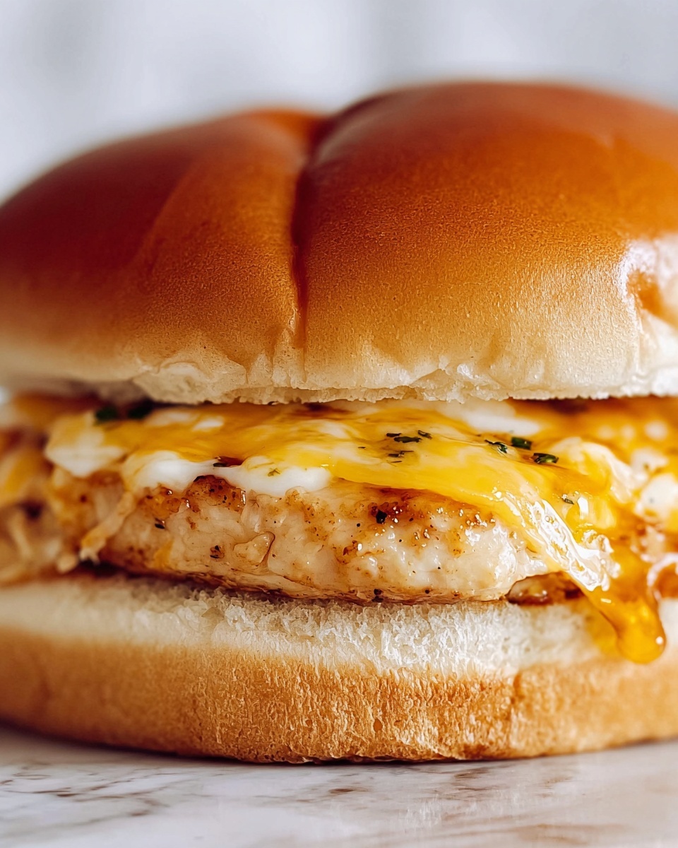 Smash Chicken Burger with Cheddar, Bacon, and Spicy Sriracha Recipe - Recipe Image