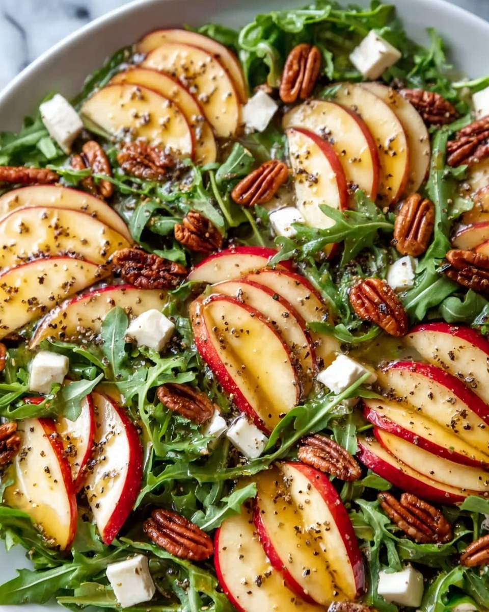 Apple Arugula Salad with Figs, Goat Cheese, and Pecans Recipe - Recipe Image