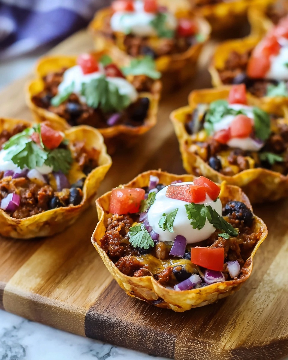 Red, White, and Blue Taco Bites Recipe - Recipe Image