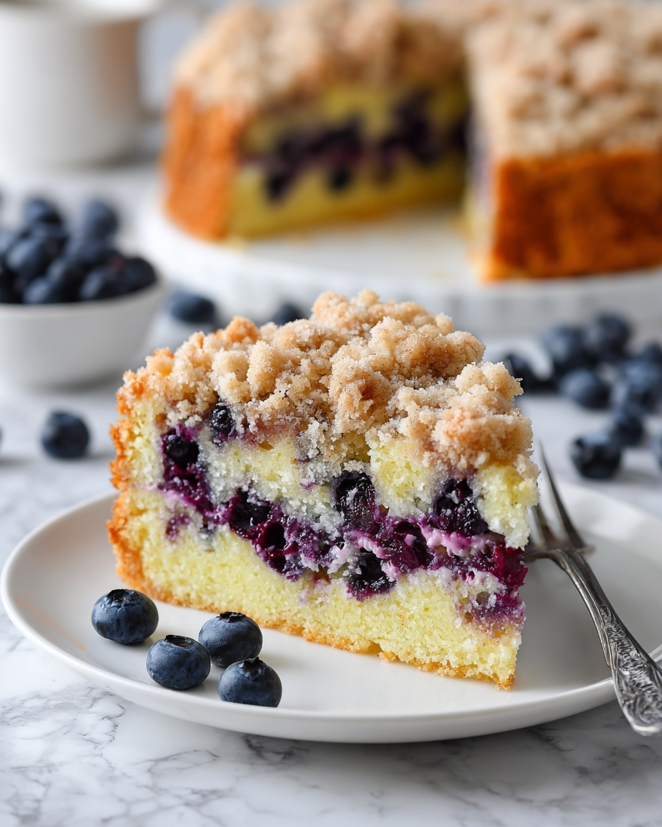 Blueberry Sour Cream Coffee Cake Recipe - Recipe Image