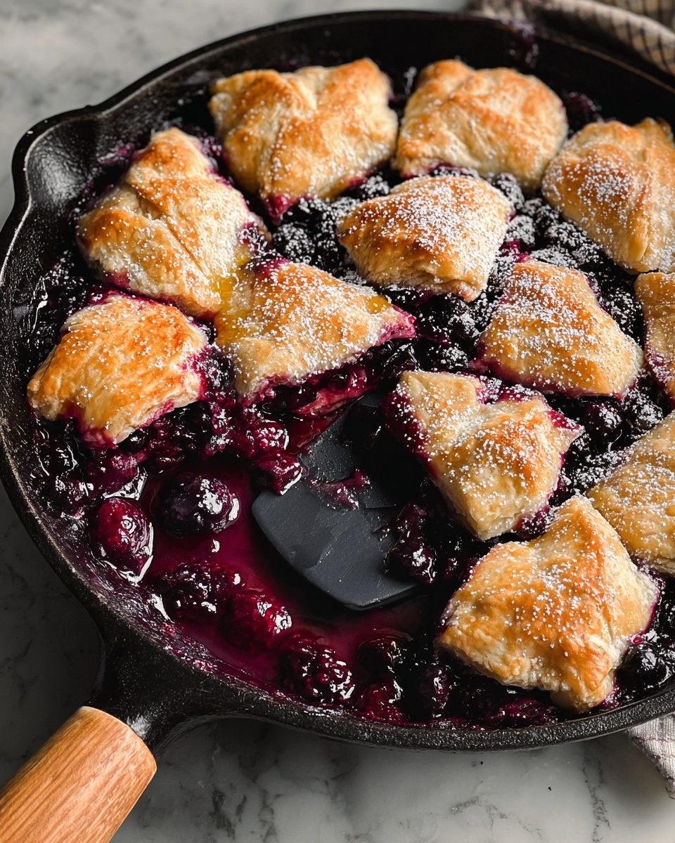 Easy Skillet Blackberry Cobbler Recipe - Recipe Image