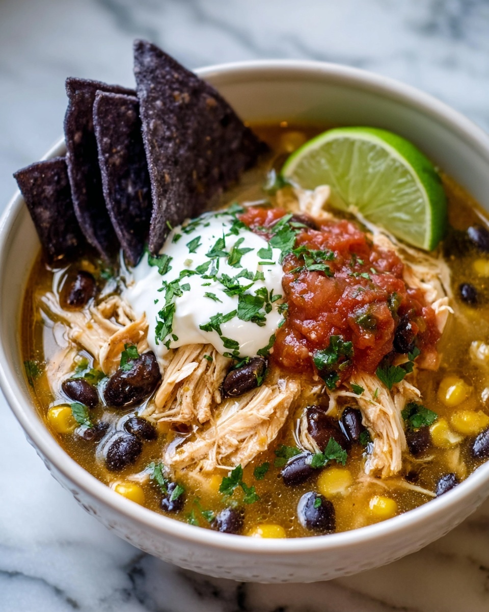 Healthy Chicken Tortilla Soup Recipe - Recipe Image