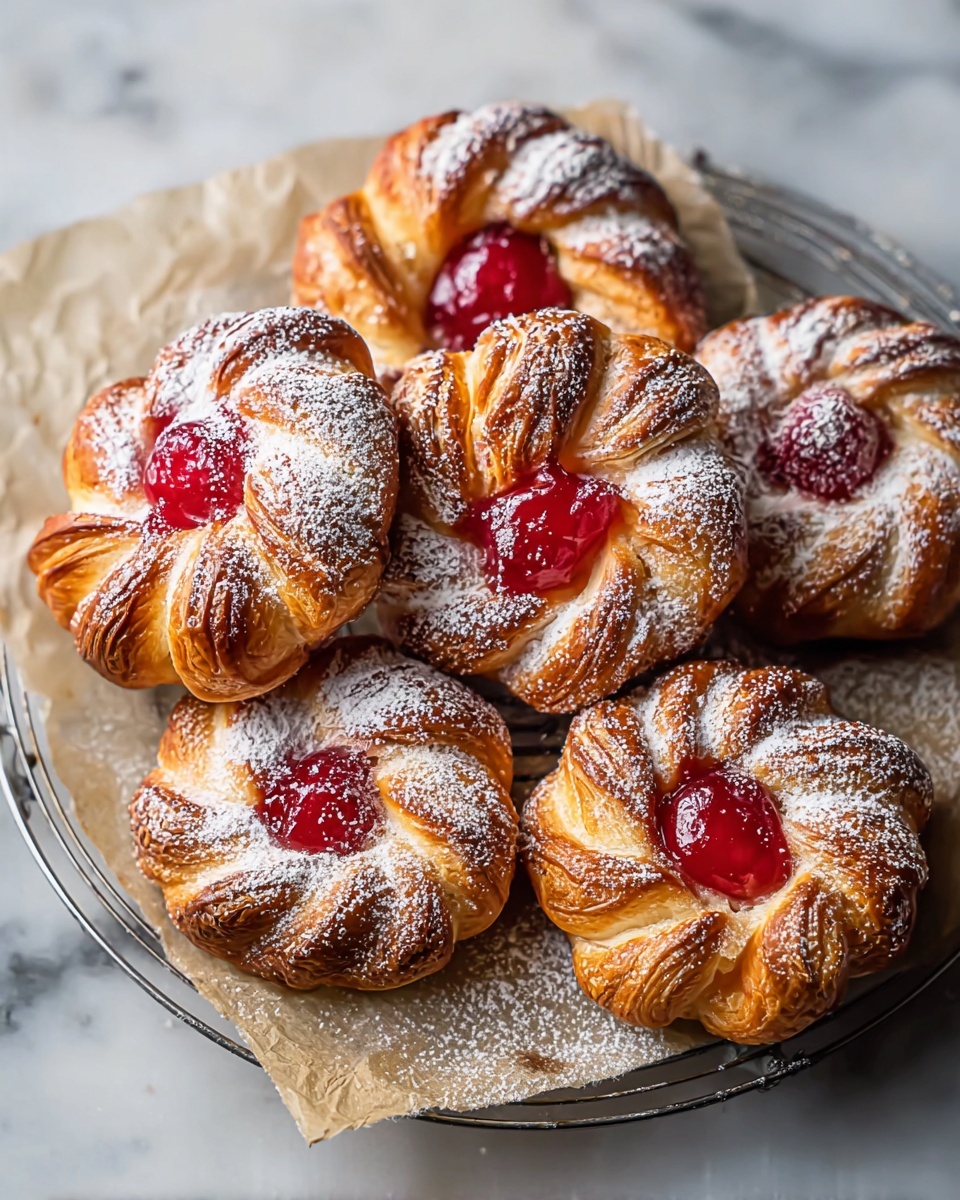 Easy Cherry Cheese Danish Recipe - Recipe Image