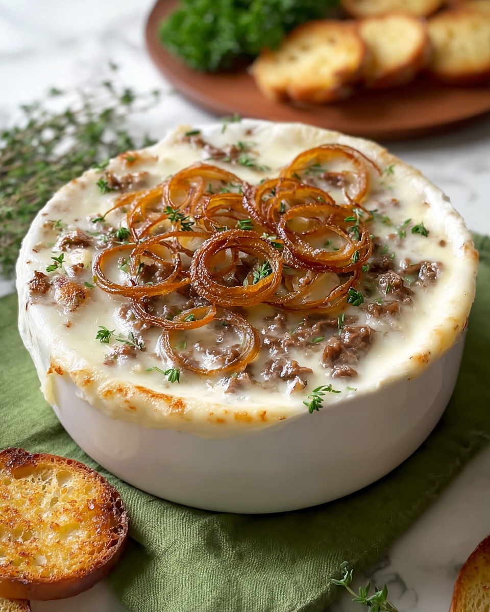 Homemade Caramelized Onion French Onion Dip Recipe - Recipe Image