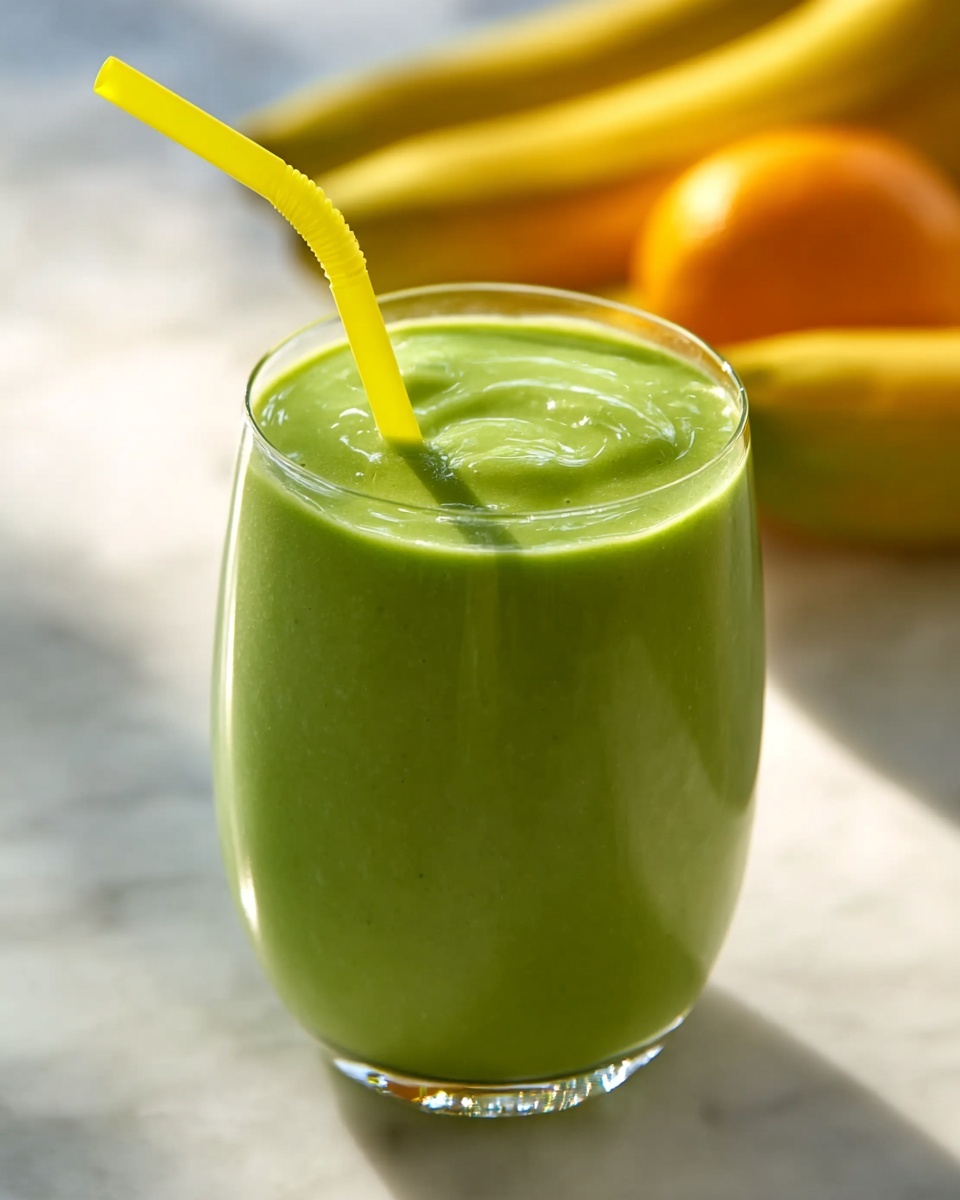 Refreshing Green Spinach Banana Smoothie Recipe - Recipe Image