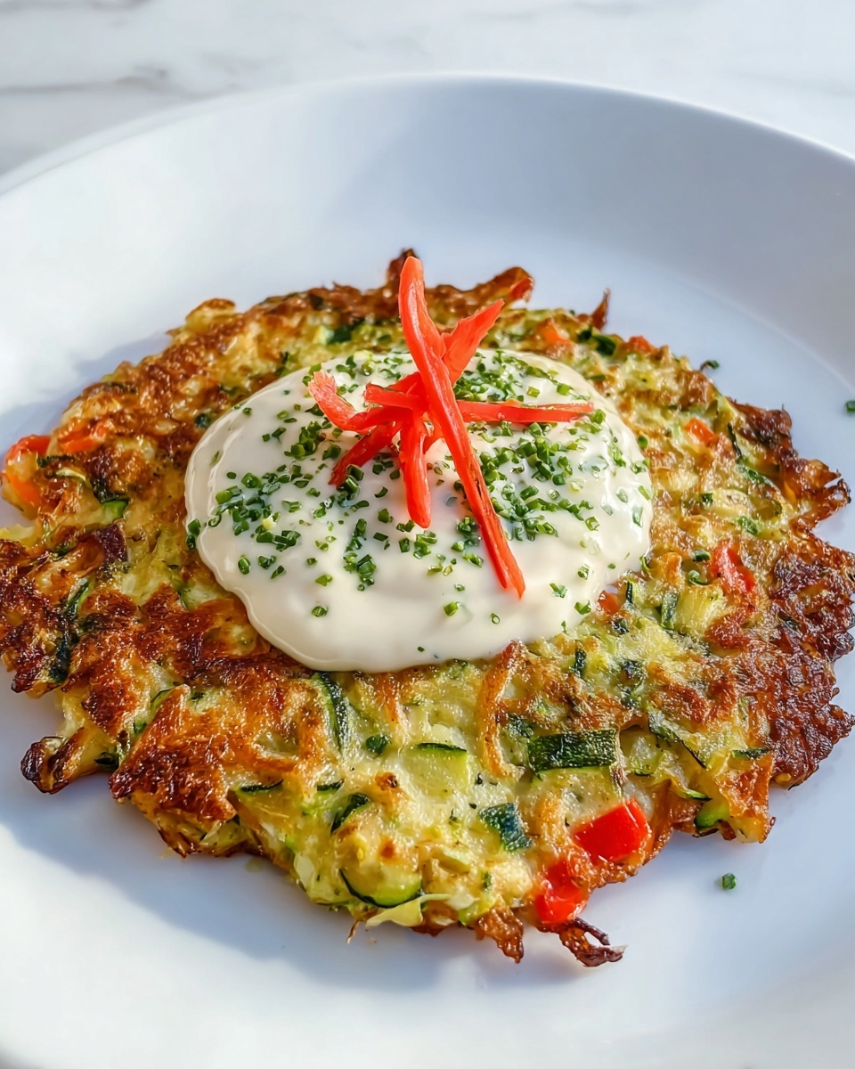 Simple Courgette and Halloumi Rosti Recipe - Recipe Image