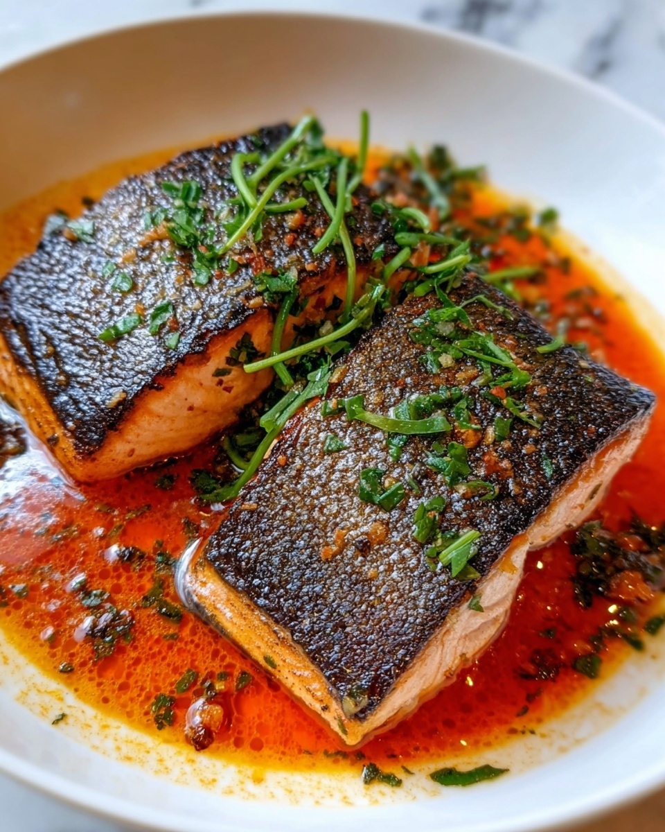 Crispy Salmon with Flavorful Spiced Butter Recipe - Recipe Image