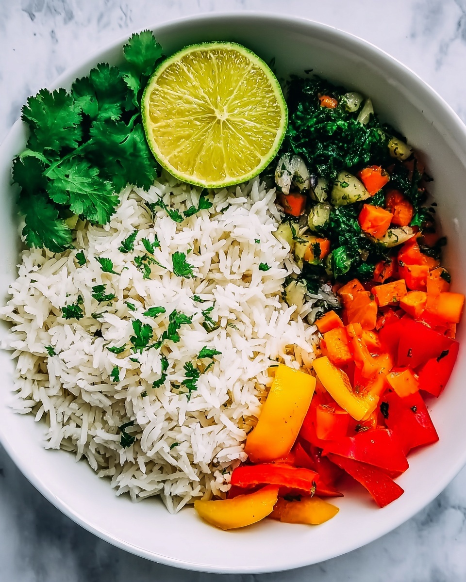 Simple Coriander Lime Rice Recipe - Recipe Image
