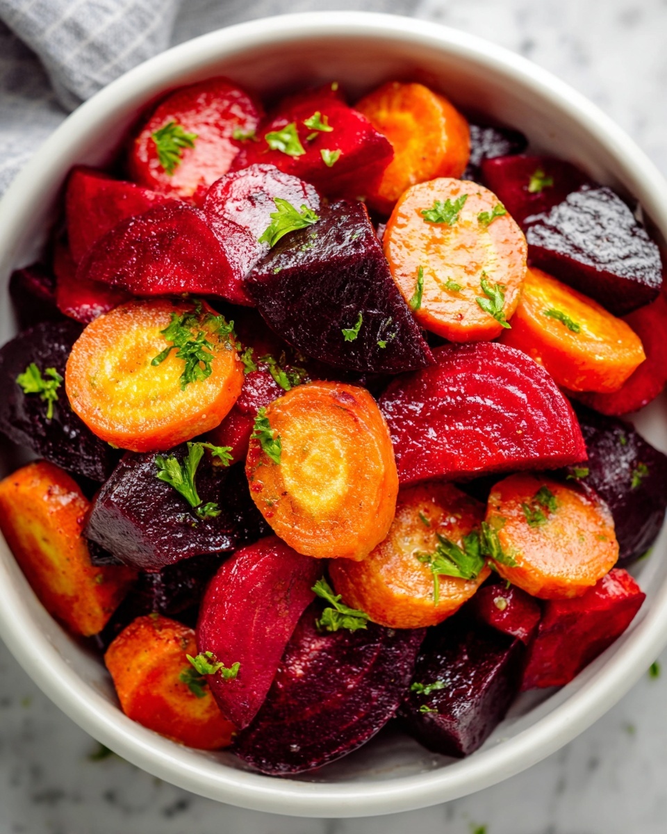 Maple Roasted Beets and Carrots Recipe - Recipe Image