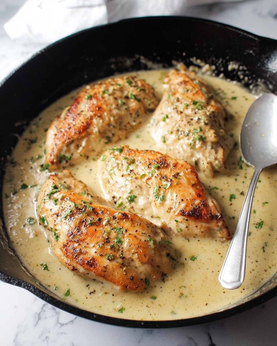 Creamy Chicken in White Wine Sauce Recipe - Recipe Image