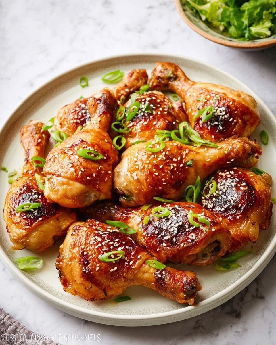 Sticky Korean Honey Soy Chicken Recipe - Recipe Image