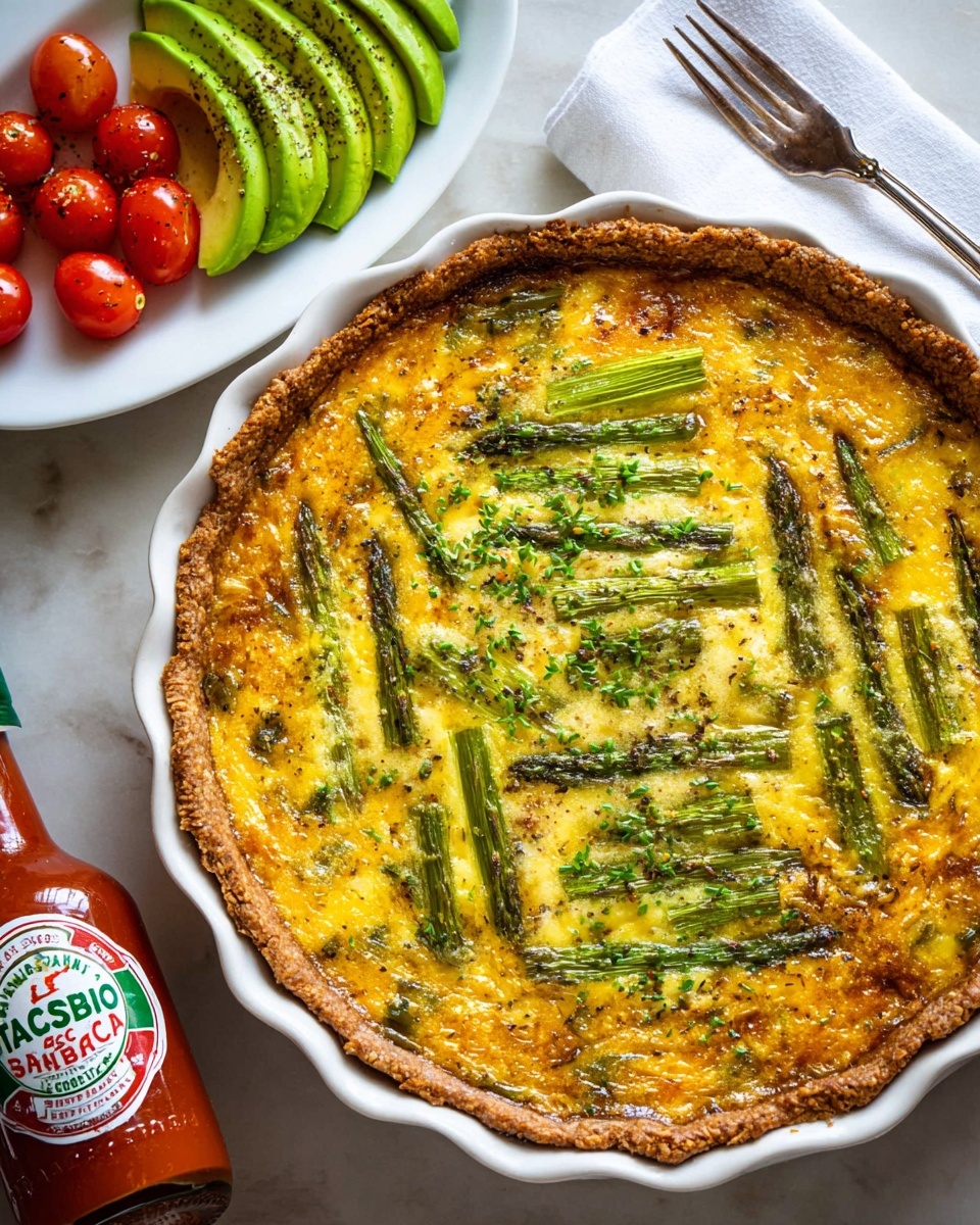 Sausage Asparagus Quiche Recipe - Recipe Image