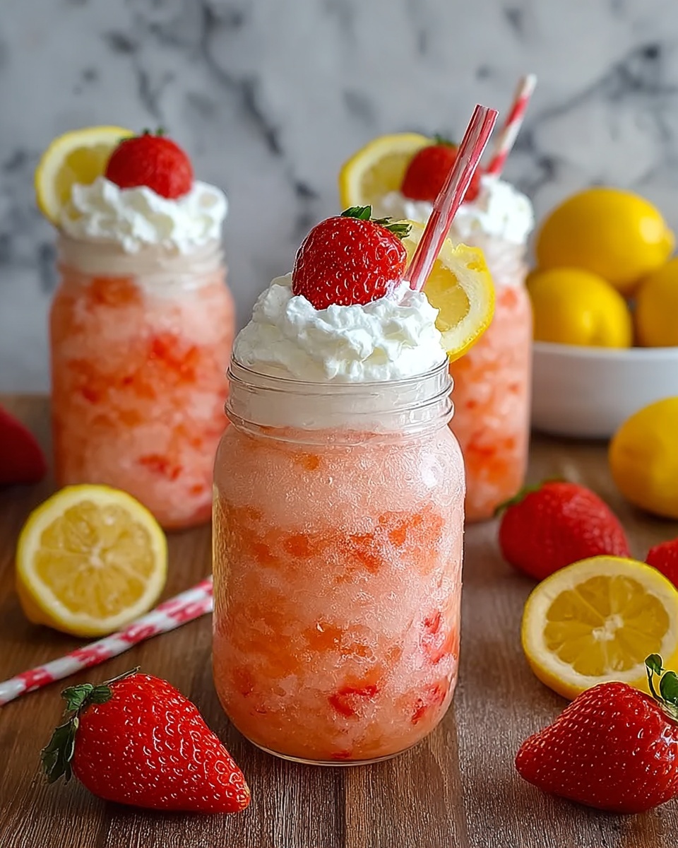 Frosted Strawberry Lemonade Recipe - Recipe Image
