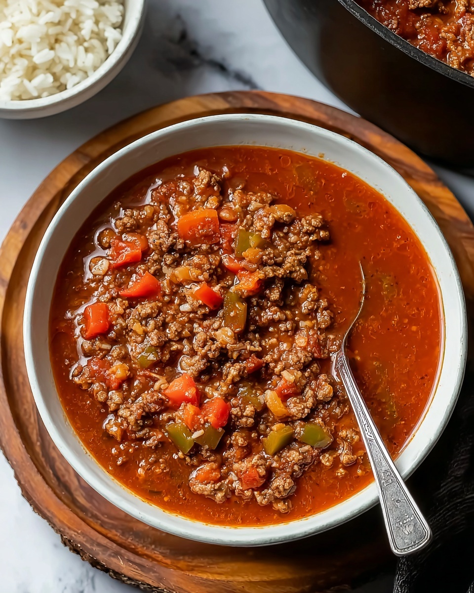 Stuffed Peppers Soup – A Comforting Twist on a Classic Dish Recipe - Recipe Image