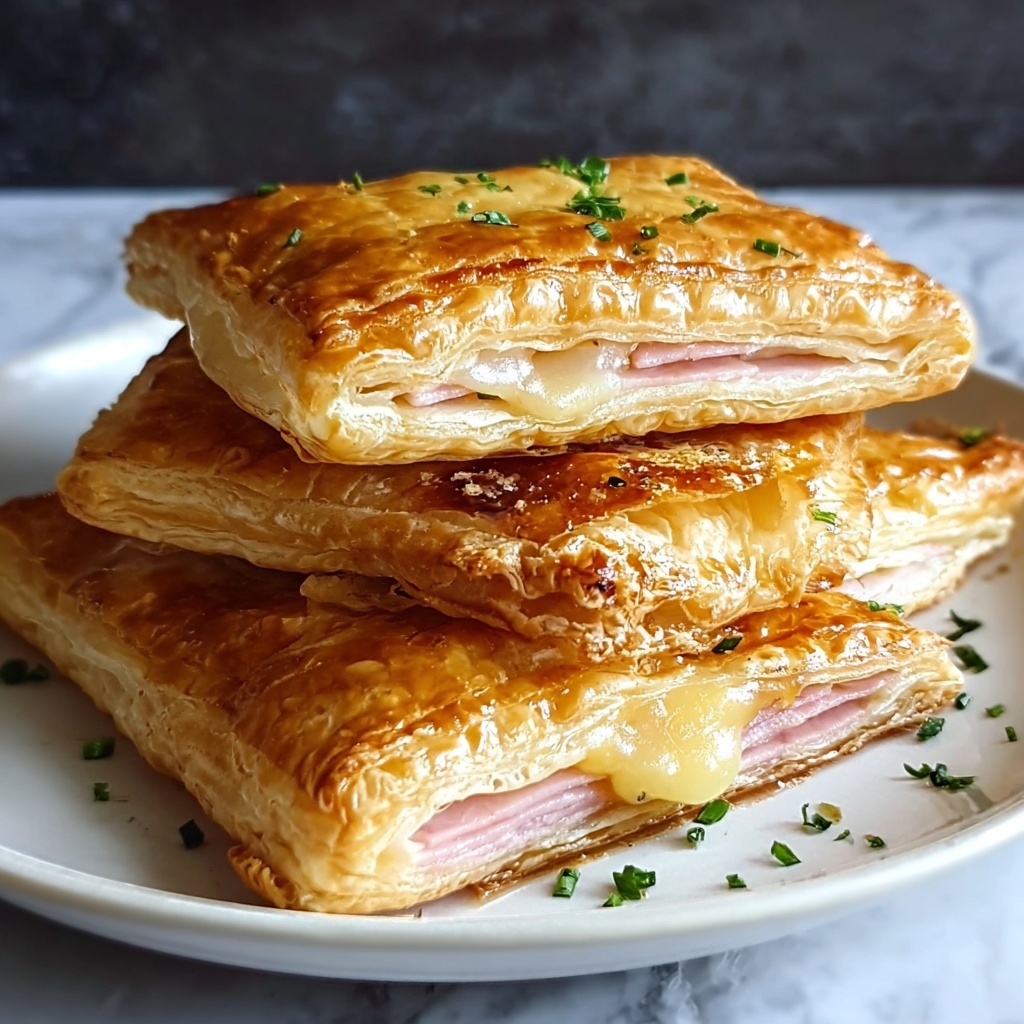 Turkey & Cheese Puff Pastry Stacks Recipe - Recipe Image