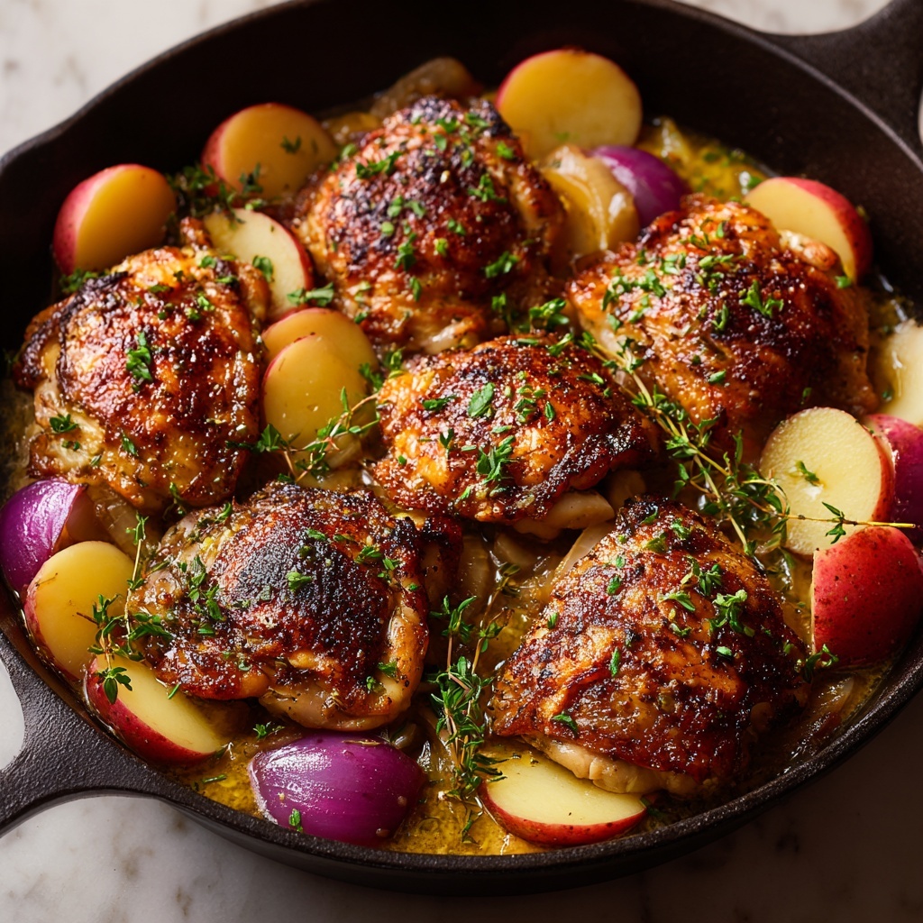 Apple Cider Glazed Chicken Recipe - Recipe Image