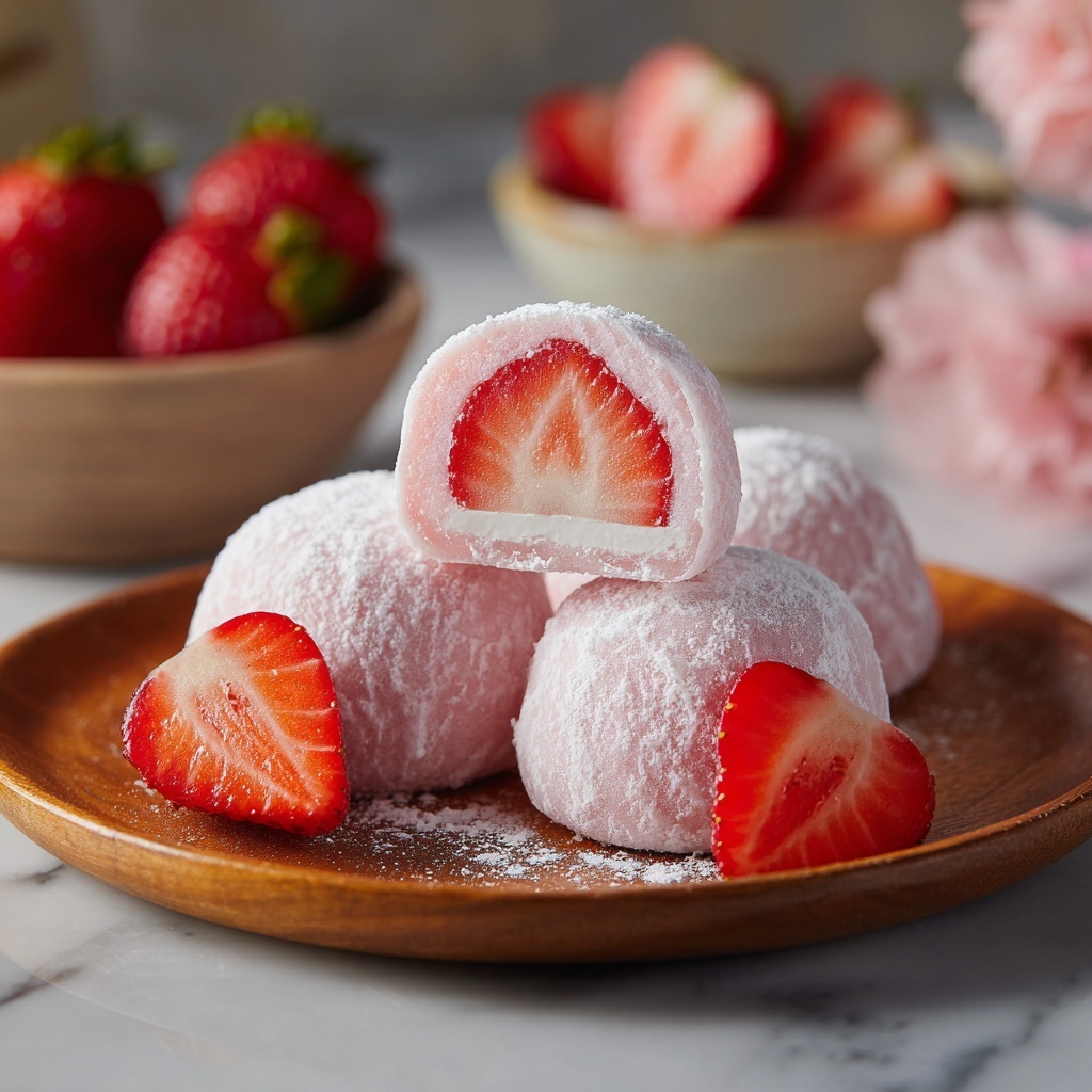 Strawberry Mochi Delight Recipe - Recipe Image