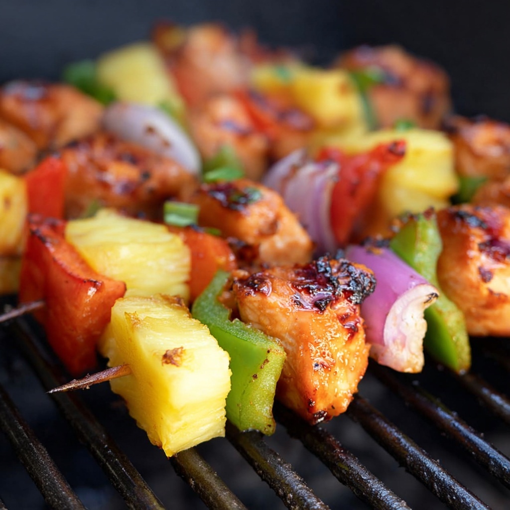 Pineapple Chicken Kabobs Recipe - Recipe Image