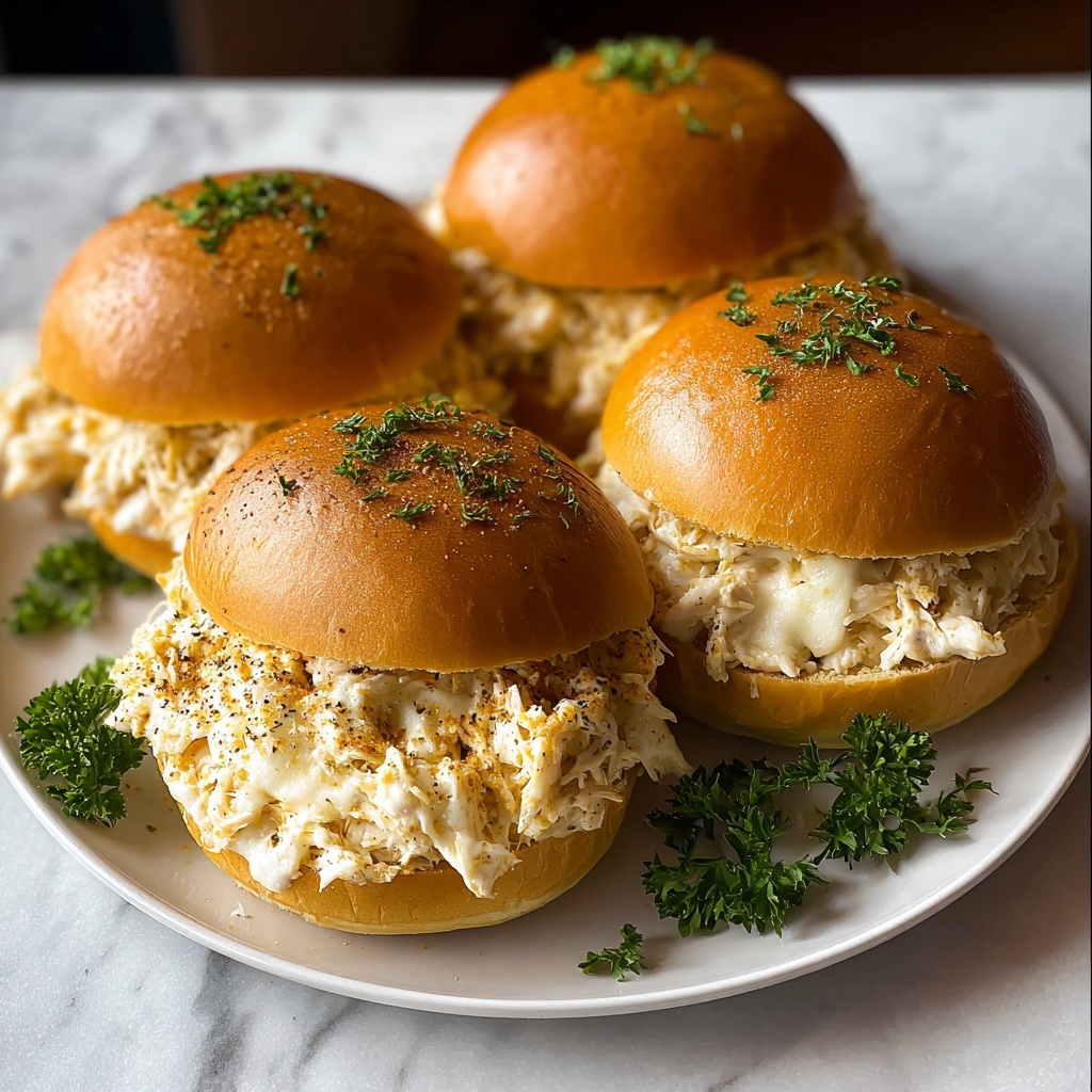 Chicken Alfredo Sloppy Joes Recipe - Recipe Image