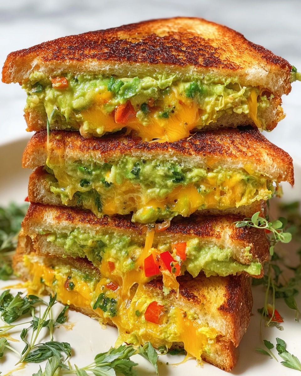 Guacamole Grilled Cheese Sandwich Recipe - Recipe Image
