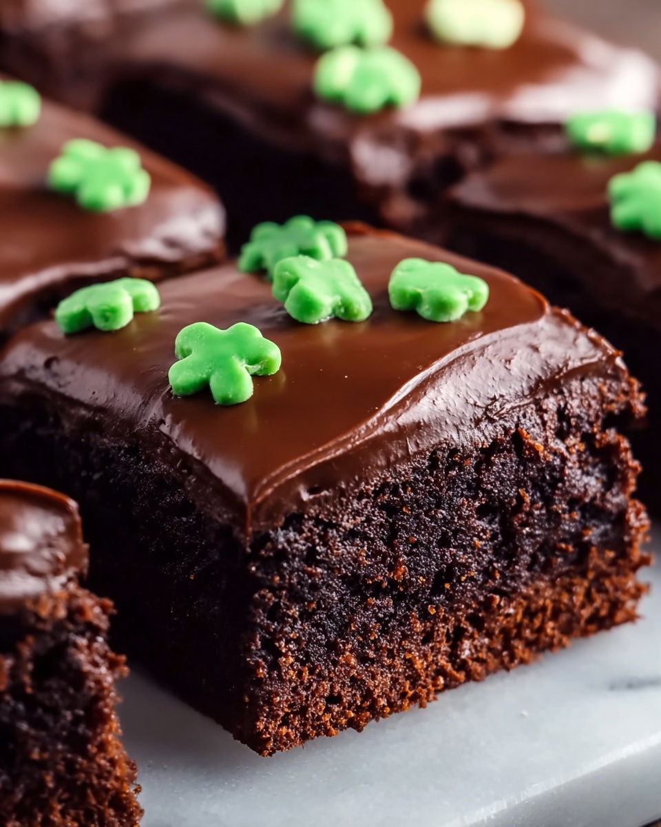 St. Patrick’s Day Frosted Bite Brownies Recipe - Recipe Image