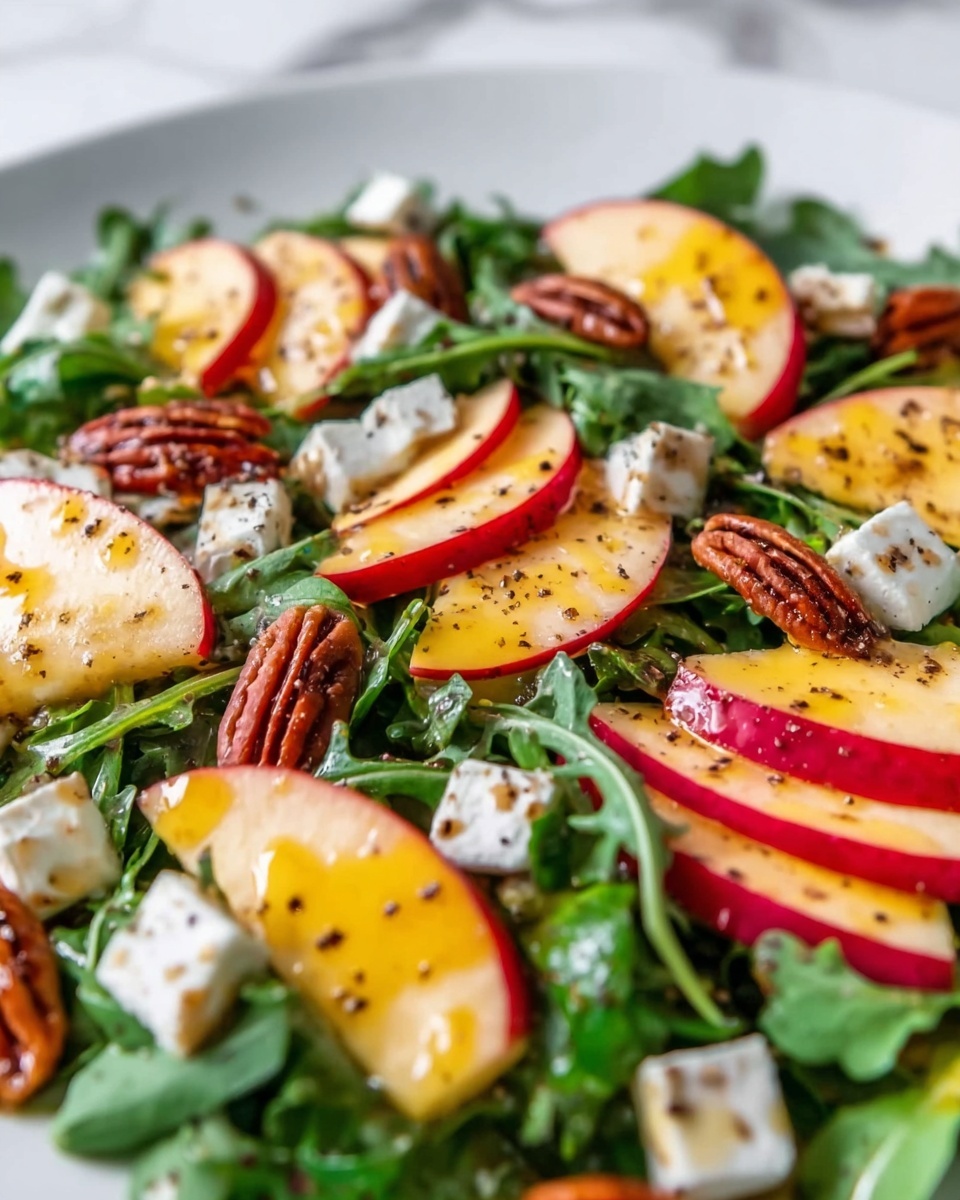 Apple Arugula Salad with Figs, Goat Cheese, and Pecans Recipe - Recipe Image