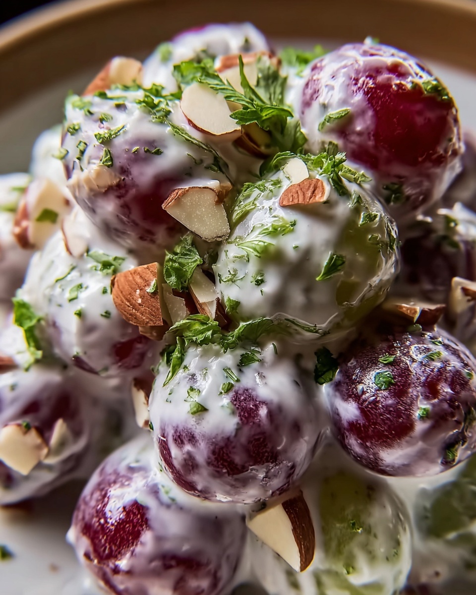 Creamy Grape Salad with Pecans and Brown Sugar Recipe - Recipe Image