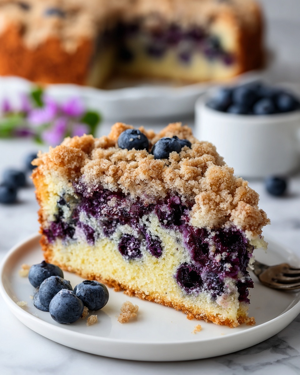 Blueberry Sour Cream Coffee Cake Recipe - Recipe Image