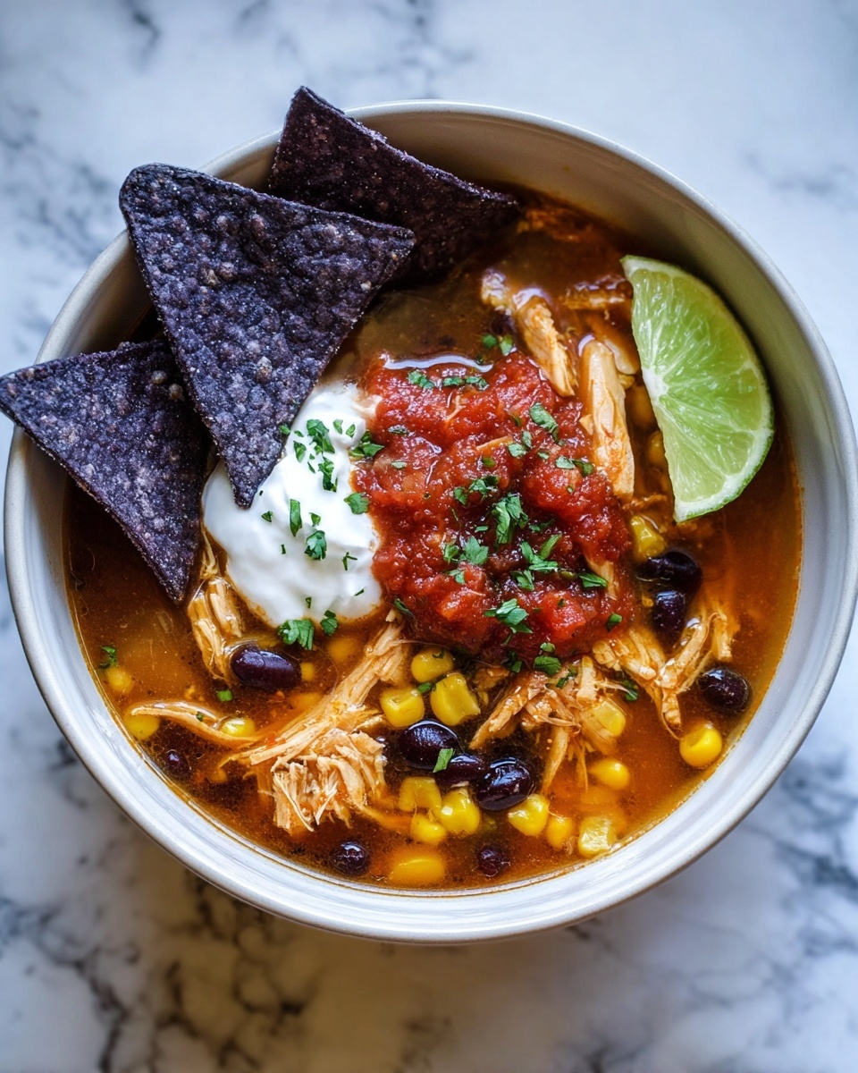 Healthy Chicken Tortilla Soup Recipe - Recipe Image
